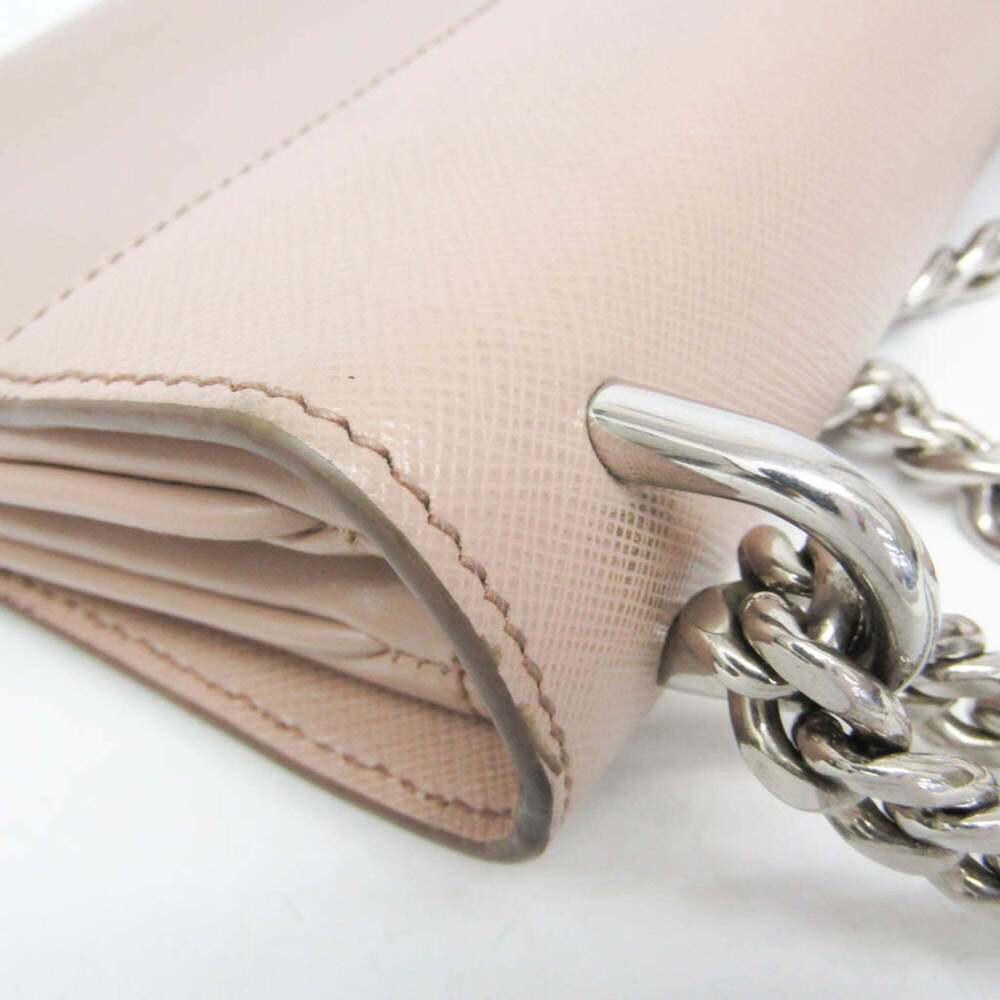 PRADA Cream Leather Saffiano Shoulder Bag - Picture 9 of 16